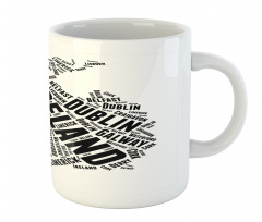 Modern City Names Theme Mug