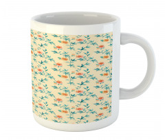 Watercolor Style Rose Flower Mug