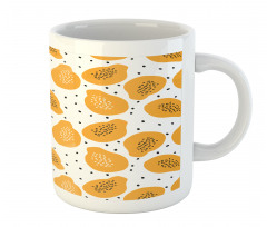 Papaya and Seeds Art Mug