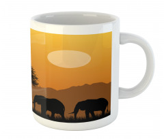 African Silhouette Nature Mug