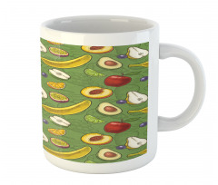 Avocado Apples Banana Lime Mug