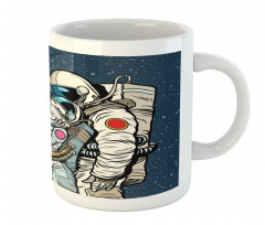 Romantic Couple in Space Mug