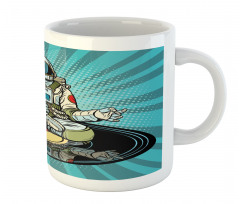 Funny Spaceman Doing Yoga Mug