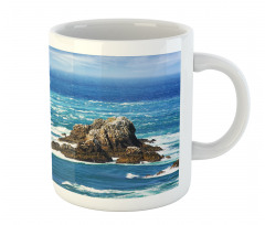 Daytime Wavy Rocky Sea Mug