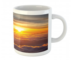 Sunset Scene on Clouds Mug