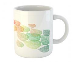 Flying Leaves Art Mug