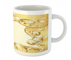 Golden Floral Ornament Mug