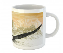 Eagle Flying Mountains Mug