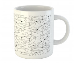 Modernistic Network Lines Dot Mug