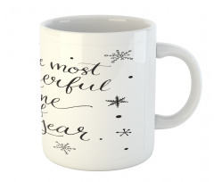 Christmas Cheer Typography Mug