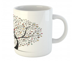 Colorful Leaves Surreal Tree Mug