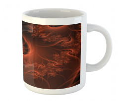 Digital Swirls Floral Mug