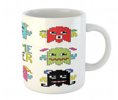 Pixel Robot Emotion Mug