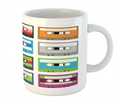 Retro Cassette Collage Mug