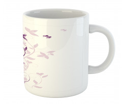 Violet Tree Blossoms Mug