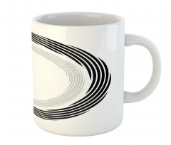 Abstract Art Theme White Mug