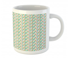 Vertical Irregular Bars Motif Mug