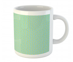 Yellow Floral Blossoms Leafy Mug