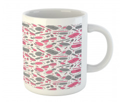 Lipstick Purse Powder Dots Mug