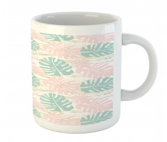 Bicolour Monstera Leaves Mug