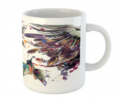 Lily Birds Watercolor Mug