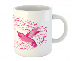 Hummingbird Flower Dots Mug