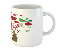 Hearts and Birds Blossom Tree Mug