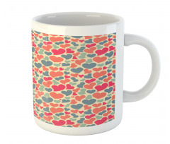 Colorful Hearts Motifs Art Mug