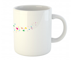 Colorful Hearts Leaves Trees Mug