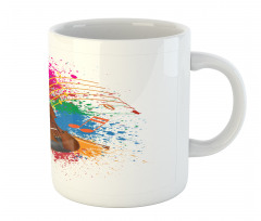 Color Splashes Violin Art Mug