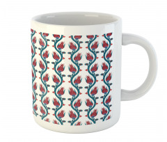 Ottoman Style Floral Art Mug