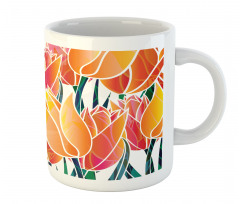 Floral Tulip Garden Mug