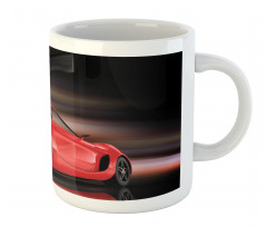 Futuristic Red Sports Mug