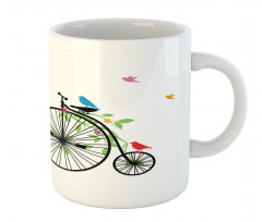 Flying Birds Flowers Mug