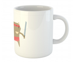 Samurai Figh Kitty Ninja Mug