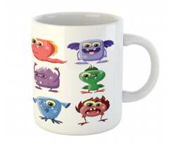 Cartoon Aliens Monsters Mug