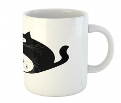 Ying Yang Black White Art Mug