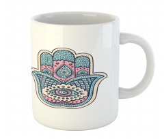 Boho Evil Eye Lotus Mug