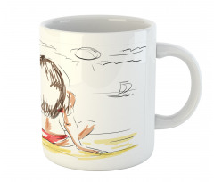 Sketch Beach Summer Mug