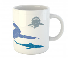 Grunge Sharks Wildlife Mug