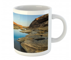 River Between Cliffs Mug