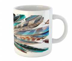 Contour Feather Fashion Mug