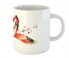 Feather with Wings Birds Mug