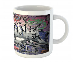 Graffiti Grunge Wall Art Mug