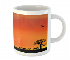 Safari Sunset with Gull Mug