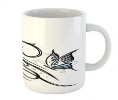 Butterfflies and Leaves Mug