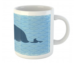 Sea Animal Wavy Patterns Mug