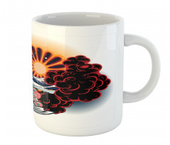 Japanese Style Waves Mug