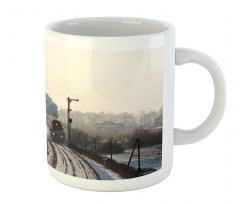 Train Snowy Scene Mug