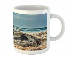 Driftwood Shore Seagull Mug